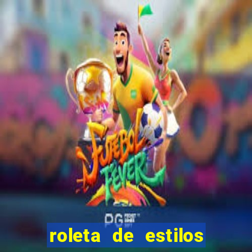 roleta de estilos de roupas